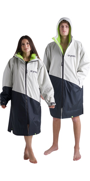2026 Dryrobe Advance Albornoz De Manga Larga DALSV3 - Antracita / Lime